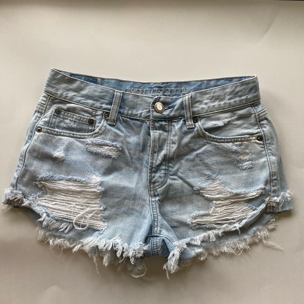 American Eagle Tomgirl Shortie Jean Shorts